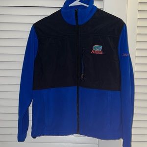 Florida Gators Columbia Womens Jacket S Small Blue Fleece